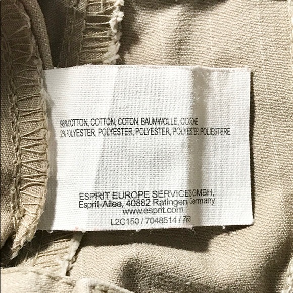 Esprit Khaki Pinstripes Pants - Picture 7 of 8